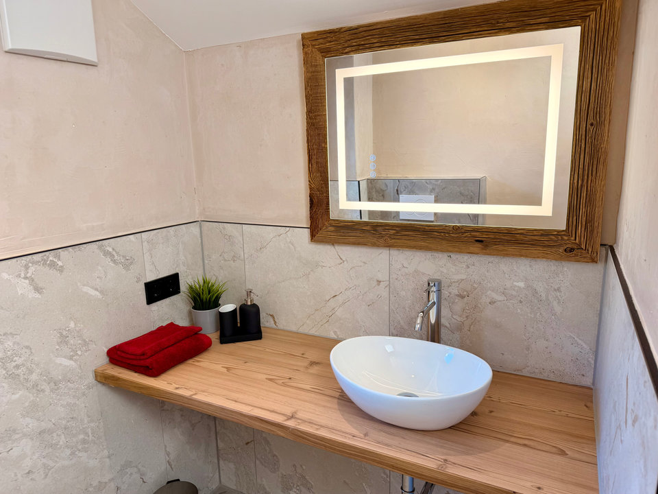 Stilvolles Badezimmer im Chalet Loft, Premium Ferienwohnung